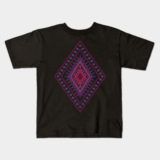 Aztec tribal Kids T-Shirt by gaynorcarradice